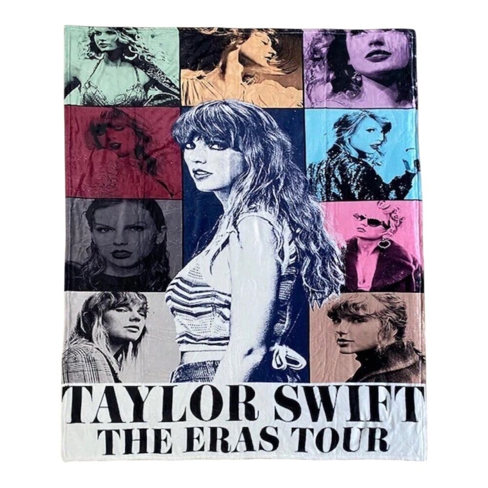 Taylor Swift Super Soft Blanket The Eras Tour Cozy Fleece 54" X 40"